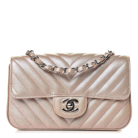 chanel chevron quilted mini classic flap bag price